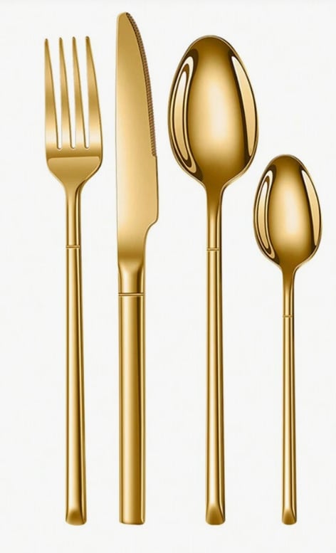 Couverts dorés